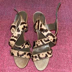 VALENTINO GARAVANI vintage sandal leopard heels